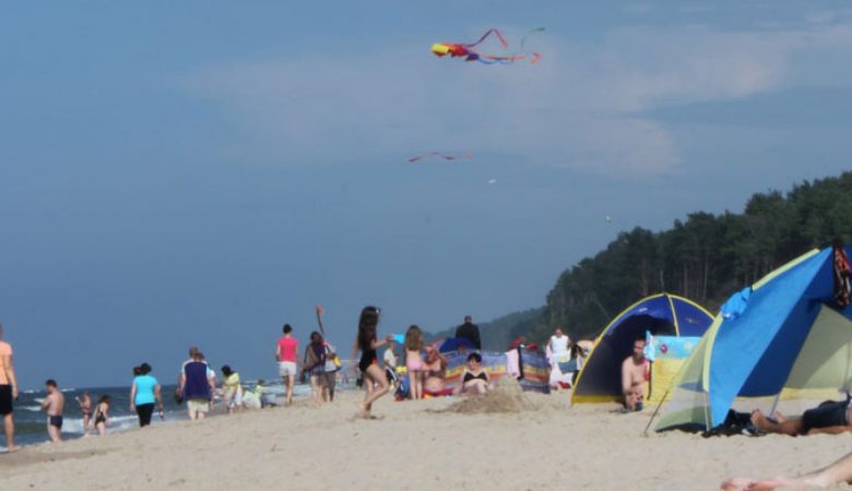 Urlauber am Strand von Pobierowo